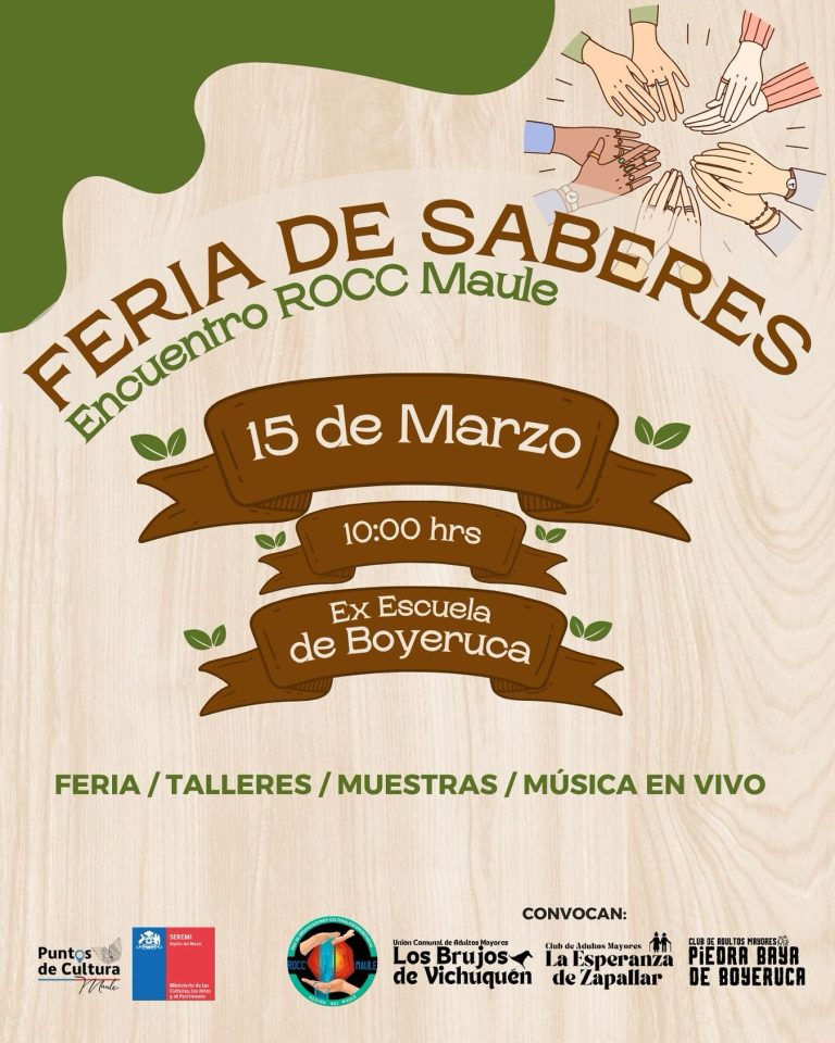 Este sábado 15 de marzo, celebremos la Cultura Local en la Feria de Saberes en Boyeruca